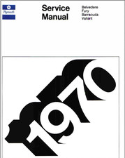 1970 Plymouth Belvedere Fury Barracuda Valiant Service Manual USB picture