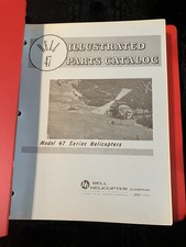Original Bell Helicopter 47 B, B-3, 47 D, D-1, 47G Illustrated Parts Manual 1973 picture