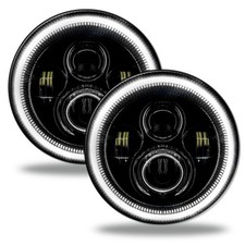 ORACLE 7in High Powered LED Headlights White Halo - Black Bezel - 5769-001 picture