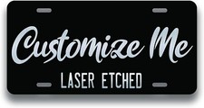Personalized Custom Laser Engraved Aluminum License Plate picture