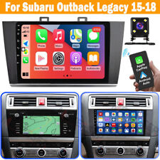 9'' CarPlay Android 13 Car Stereo GPS Navi w/Cam For Subaru Legacy Outback 15-18 picture