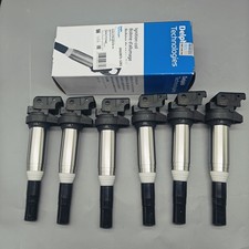 12138616153 6 packs Delphi Ignition Coil Metal for BMW X3 X5 325 535 335 picture