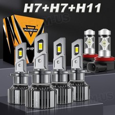 AUXBEAM F15 LED Headlights H7 High H7 Low Beam H11 Fog Light Super Bright White picture