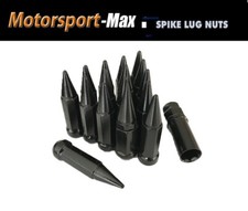 16 Pc Spike ATV Heptagon Lug Nuts Kit ¦ Black ¦ 10x1.25 | Yamaha Honda Kawasaki picture