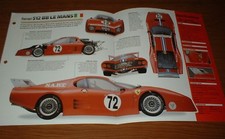 1981 FERRARI 512 BB LE MANS ORIGINAL IMP BROCHURE SPECS INFO 81 82 83 512BB picture