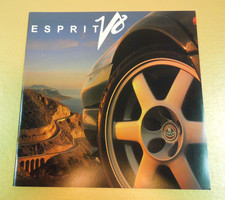 VINTAGE NOS ORIGINAL LOTUS ESPRIT V8  GLOSSY FOLD OUT SALES BROCHURE MINT picture
