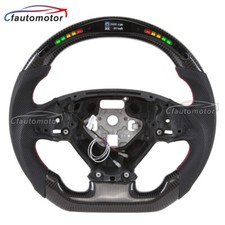LED Real Carbon Fiber Sport Steering Wheel Fit For 14-19 Corvette C7 Chevrolet picture