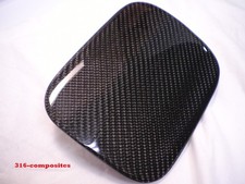 Carbon Fiber Fuel Door Gas Lid For 02-05 Audi A4 S4 Sedan B6 picture