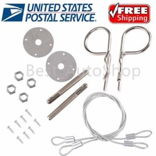 Universal Stainless Steel Hood Pins / Bonnet Lock Pin Kit US picture
