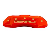 MGP Caliper Cover Single Front Replacement Red Denali 34221 Open Box +Hardware picture