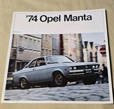 Vintage 1974 Opel Manta dealership sales brochure 4page Luxus Rallye Sport Wagon picture