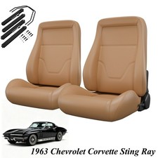 Reclinable Bucket Seats with Slider Kit for 1963 Chevrolet Corvette Sting Ray picture