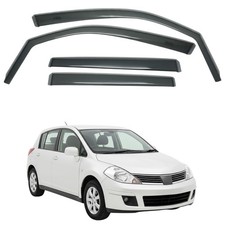 for NISSAN TIIDA 4D/5D 2006-2012 IN-CHANNEL RAIN GUARDS WIND DEFLECTOR 4PCS picture
