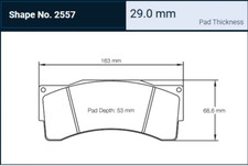 Pagid Brake Pad Set, NEW 2557 RS 14, BMW Z4 GT3 / McLaren MP4-12C GT3 Race Cars picture