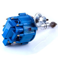 Ford 351C 351M 400 429 460 HEI Distributor 65,000 KV Coil 7500 RPM Module Blue picture