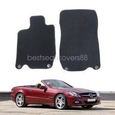 Velour Floor Mats Carpet Fits 2002-2011 Mercedes-Benz SL500 SL600 SL55 AMG Set picture