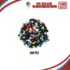 500pcs Auto Trim Panel Push Pin Rivet Fastener Clips Assortment Kit picture