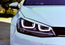 Eyelids eyebrows headlight light brows ABS for VW GOLF TSi TDi GTi MK7 unpainted picture