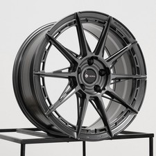 Used 18x8/18x9 Vors LT55 5x114.3 35/35 73.1 Gun Metal Wheels set-4 picture