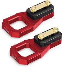 F150 Front & Rear Tow Hooks, Aluminum D-Ring F150 / F150 Raptor Red Tow Hooks picture