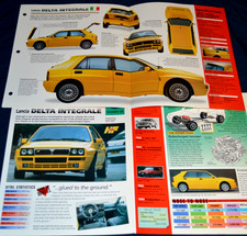 2 1993 Lancia Delta Integrale Evo 2 Specs Info Original Poster Brochures 93 picture