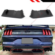 For 2018-2023 Ford Mustang GT R Style Rear Bumper Diffuser Valance Aero Foil Kit picture