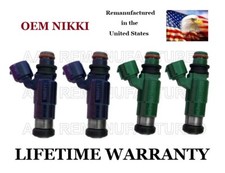 OEM Genuine Nikki Set Of 4 Fuel Injectors for 01 02 03 04 05 Mazda Protege 2.0L picture