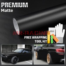 Matte Colors Black Vinyl Wrap Sticker Decal Auto Film Bubble Free Air Release picture