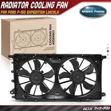Dual Engine Radiator Cooling Fan w/ Shroud Assembly for Ford F-150 Expedition picture