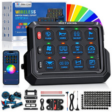 MICTUNING 12V 12 Gang Wireless Switch Panel APP Control LED Circuit Relay System picture