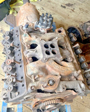 Used OEM GM 1955 Oldsmobile Rocket 324 Engine w/ Transmission for Pick-up (SH) picture