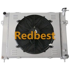 3 Row Alu Radiator Shroud Fan For 1993-1998 95 Jeep Grand Cherokee 5.2L 5.9L V8 picture