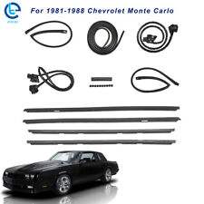 9PCS For 1981-1988 Monte Carlo Roof Rail Window Door Trunk Seal Weatherstripping picture