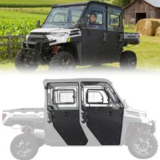 2-in-1 UTV Doors Cab Enclosure Doors For 2019-2027 Polaris Ranger Crew XP 1000 picture
