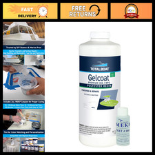 Marine Gelcoat for Fiberglass Repairs - White Quart, Wax Additive, Durable Finis picture
