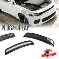 Smoked Lens LED Front Side Marker Lights White Lamps For Dodge Charger 2015-2022 picture