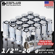 20 Pc Jaguar Universal Wheel Lock 1/2-20 Chrome Fit 1968-2008 XJ/ 1996-2015 XK picture