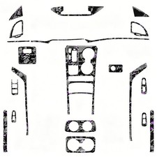 32Pcs Purple Forged Carbon Fiber Full Interior Trim Kits For Kia Stinger 2018-23 picture