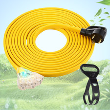 NEW 25FT RV Generator Adapter Cord TT-30P to 3x5-20R/5-15R 30A Yellow picture