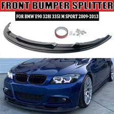 Carbon Look Front Bumper Splitter Lip For BMW E90 328i 335i M Sport 2009-2013 picture
