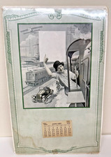 Antique 1928 Art Deco Calendar 