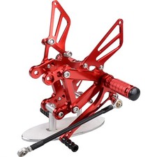 US Red Rearsets Adjustable Foot Pegs For Kawasaki NINJA ZX6R 03-04 picture