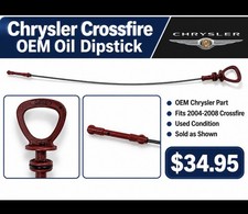 2004-2008 Chrysler Crossfire OEM Engine Oil Dipstick Used Red Handle picture