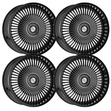 (Set-4) Cavallo CLV-41 18x8 5x112/5x114.3 35mm Black Machined wheels rims 18 picture