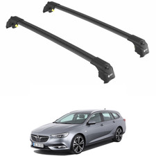 Fit OPEL INSIGNIA SPORT TOURER 09-17 Roof Racks Cross Bars Black Set 2Pcs picture