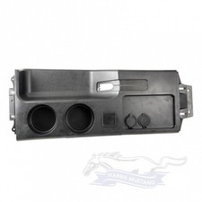 87-93 Mustang Fox Body Center Console Cup Holder Panel - Black - E8ZZ-6104490-BH picture