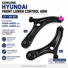 Genuine Hyundai Creta Front Lower Control Arm LH+RH 54500A0000 54501A0000 picture