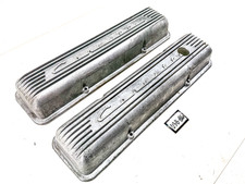 OEM 1959 - 1967 CORVETTE FINNED ALUMINUM VALVE COVERS PAIR 327 3767493 U3B-86 picture