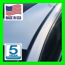FITS 2006-2012 MITSUBISHI ECLIPSE BLACK 2PC ROOF TOP TRIM DRIP MOLDINGS SET  picture