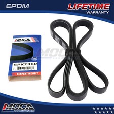 6PK2360Serpentine Belt for Chevrolet Cadillac GMC Isuzu Oldsmobile Mercedes-Benz picture